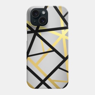 Silver/Black/Gold Pattern Phone Case