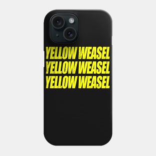 yellow weasel Phone Case