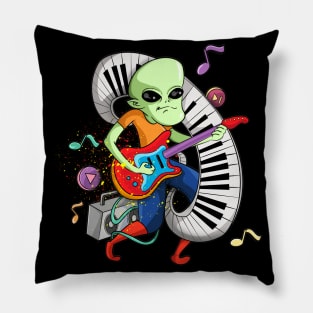 Cool Electric Guitar Player Pillow