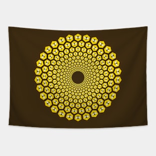 Honeybee mandala Tapestry