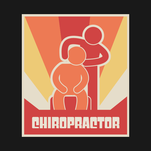 Retro Chiropractor Chiropractic Massage Poster by MeatMan