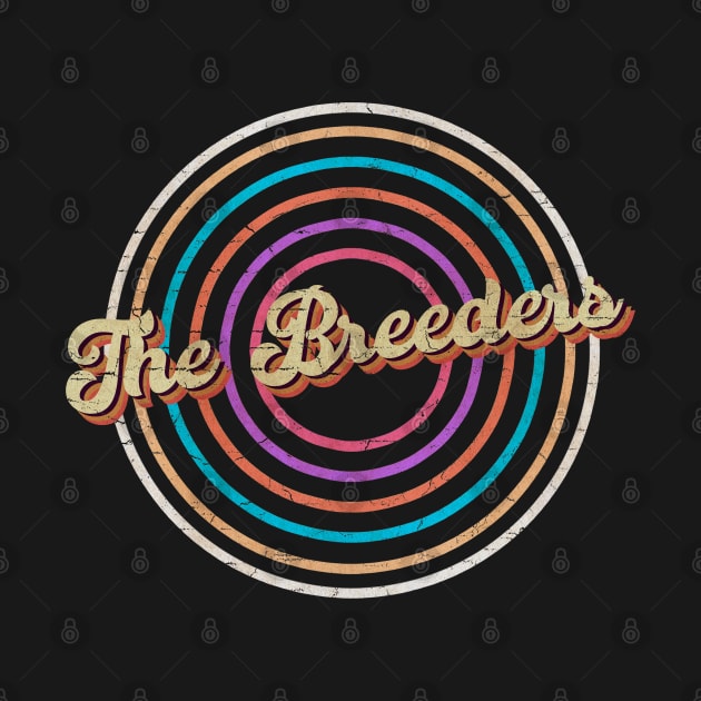 vintage circle line color The Breeders by KirikKikuk.Store