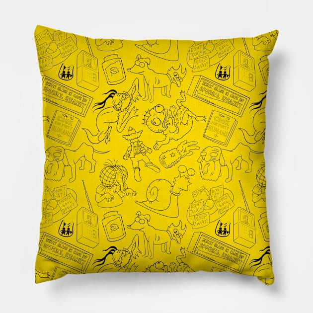 Treehouse of horror Pillow by LonelyBunny