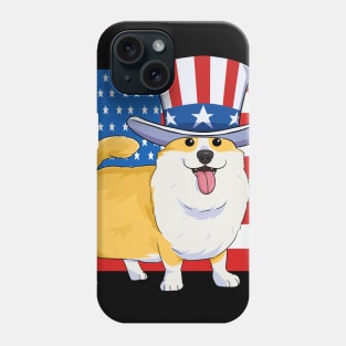 Pembroke Welsh Corgi 4th Of July Phone Case