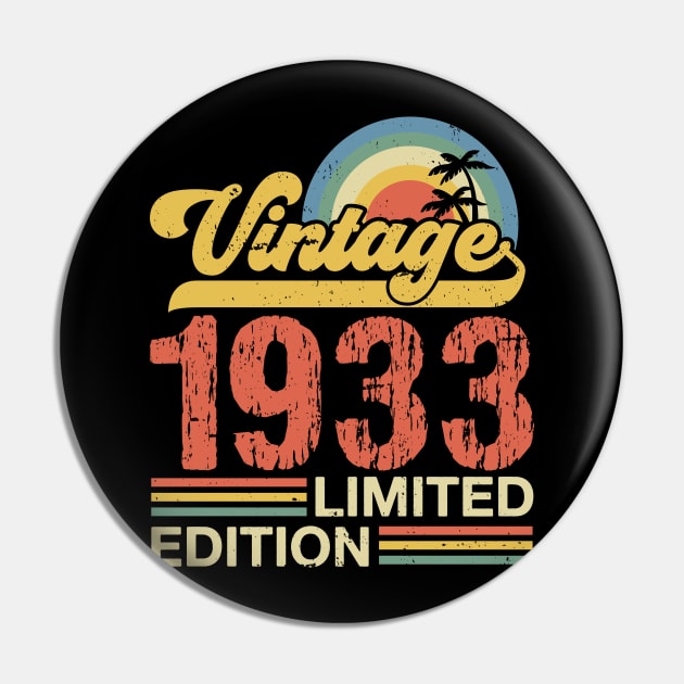 Retro vintage 1933 limited edition Pin by Crafty Pirate 