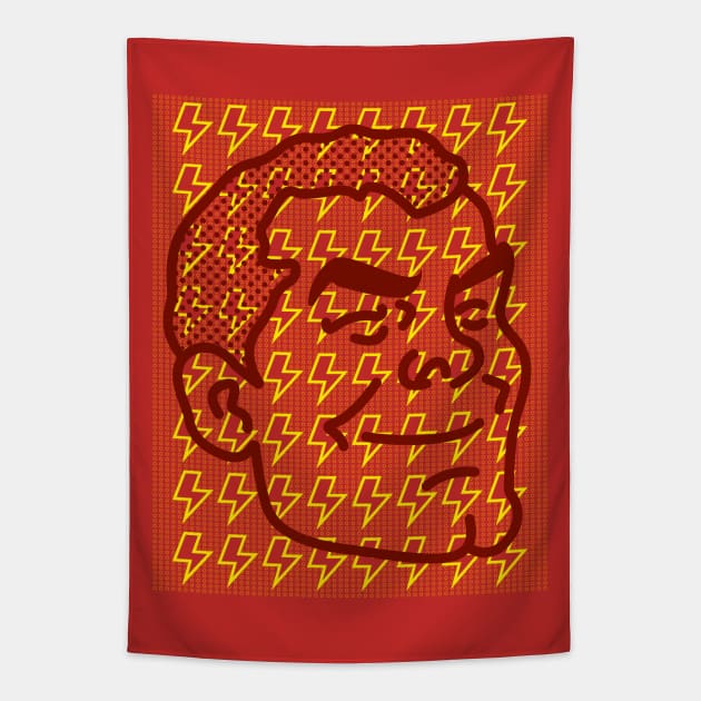 Shazam! - Face Tapestry by quadrin