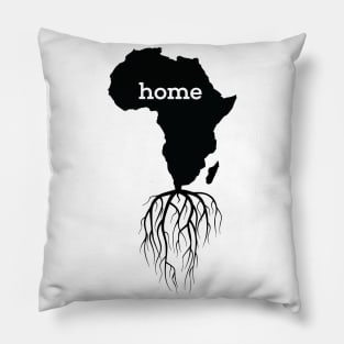 Black History Month BLM, Home Africa Map With African Roots Pillow