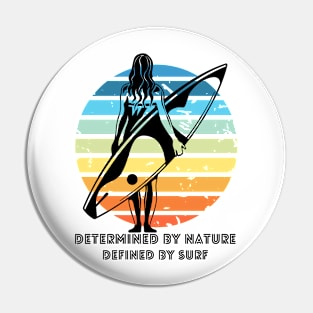 Retro Surf Diva Pin