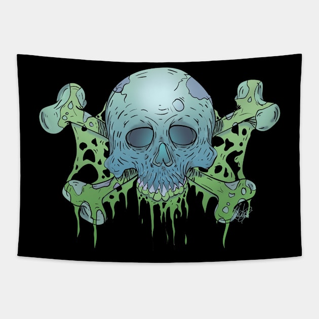 Death comes Ripping Tapestry by schockgraphics