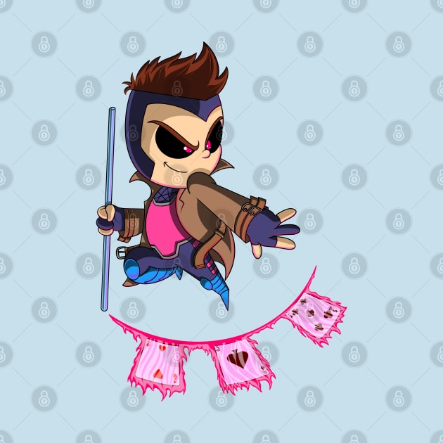 Gambit Chibi Mon Ami by chrisnazario