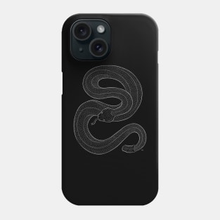 Rattlesnake Drawing (light version) Phone Case