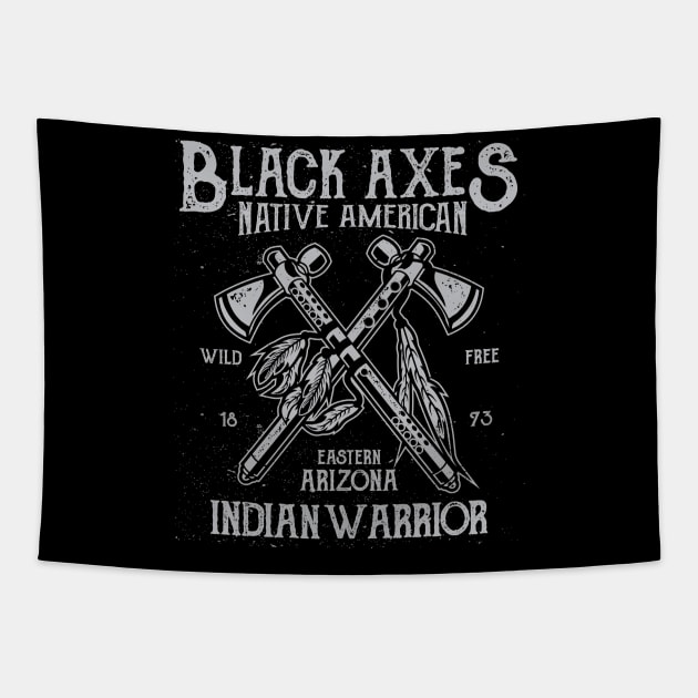 Black Axes Tapestry by BlackSideDesign