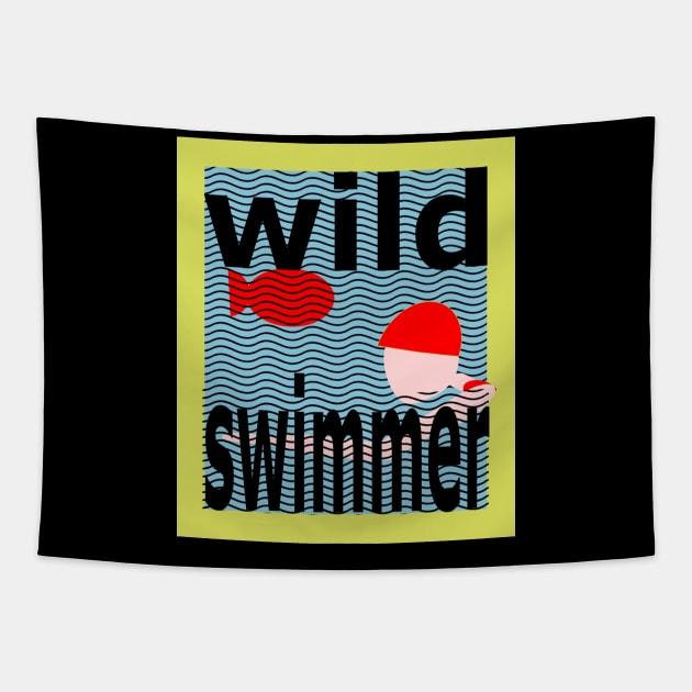 Wild Swimming Tapestry by KristinaEvans126