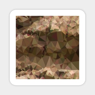 Copper Brown Abstract Low Polygon Background Magnet