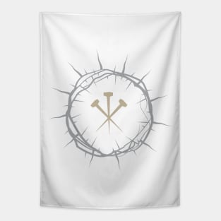 Crown of Thorns with Nails Tapestry