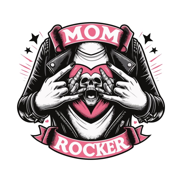 cool rocker mom by Andloart