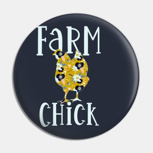 Farm Chick Pin