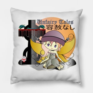 Unfairy Tales Fantasy Demon Hunter Pillow