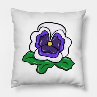 lil pansy Pillow