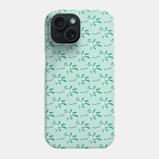 Mistletoe branches pattern Phone Case