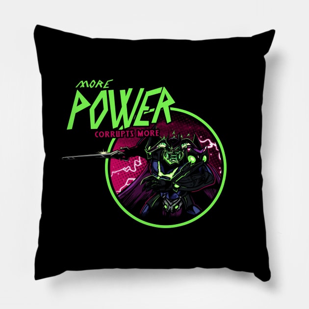 Power Trip Pillow by AndreusD