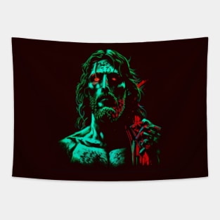 NEON ZOMBIE JESUS Tapestry