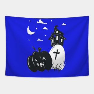 Pumpkin Night Tapestry