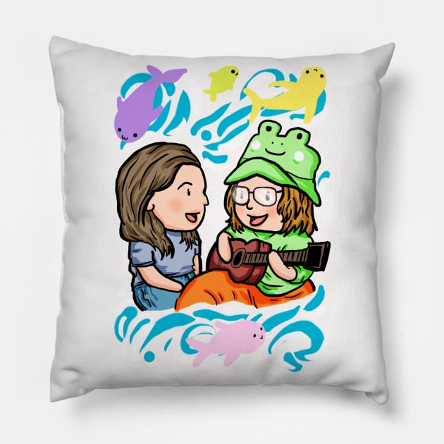 if i were a fish pastel fish water Pillow by Moonwing