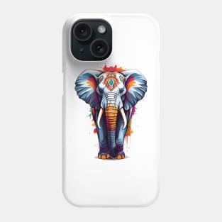 Colourful Elephant Art Phone Case