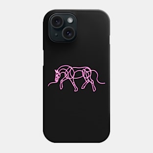 Trotting Neon Horse Phone Case