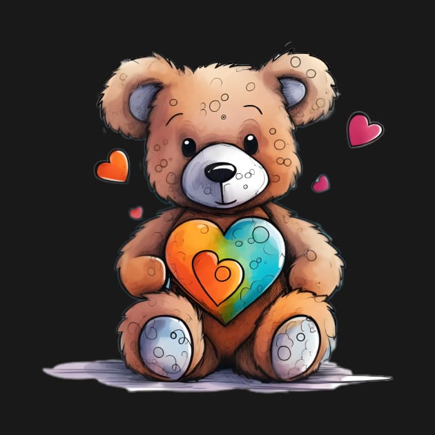 Cute Lovable Teddy Bear by The Charming Corner