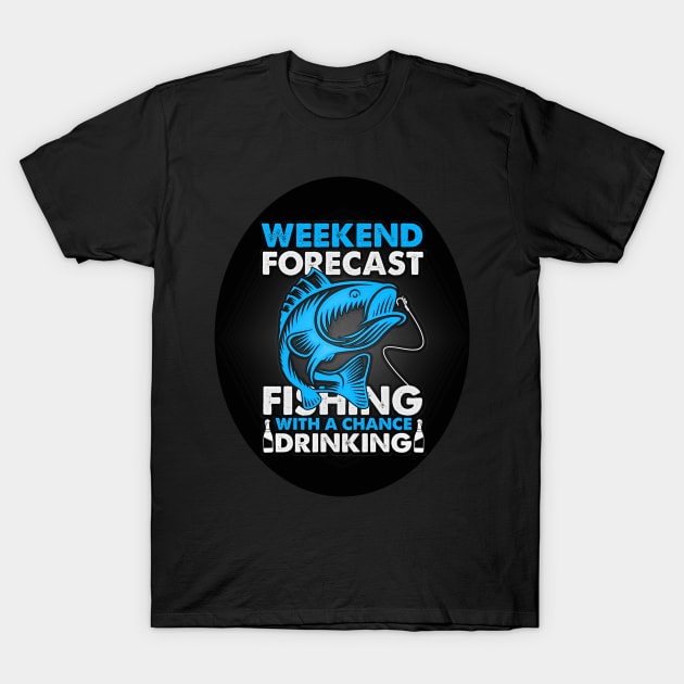 Black Panther Art - Fishing Tagline 5 - Fishing Humour - T-Shirt