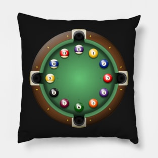 Time to play pool Pillow