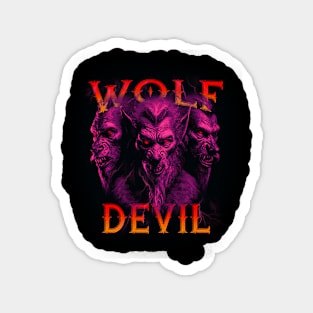 Wolf Devil T-shirt Magnet