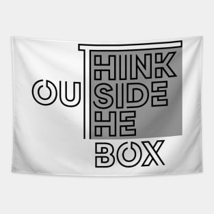 Think Outside the Box Tapestry