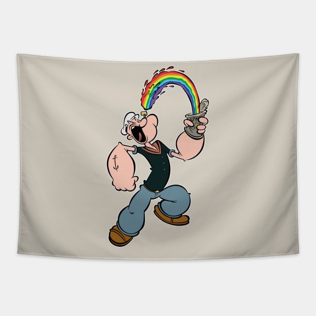 Taste the Rainbow (outlined) Tapestry by westinchurch