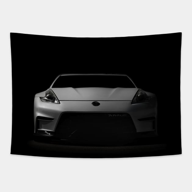 Nissan 370Z - black Tapestry by mal_photography