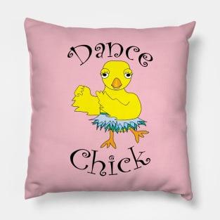 Dance Chick Text Pillow