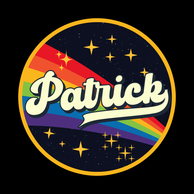 Patrick // Rainbow In Space Vintage Style by LMW Art