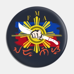 Filipino Martial Arts (FMA) Baybayin word Arnis Pin