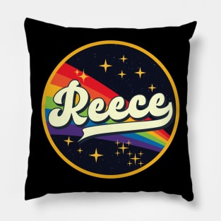 Reece // Rainbow In Space Vintage Style Pillow