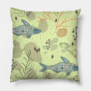 Fish Pattern Pillow