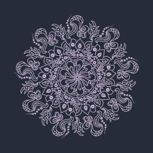 Light purple dot mandala T-Shirt