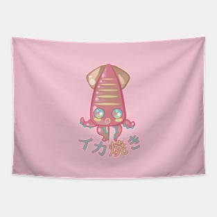 Cute Tabemono - Ikayaki Tapestry