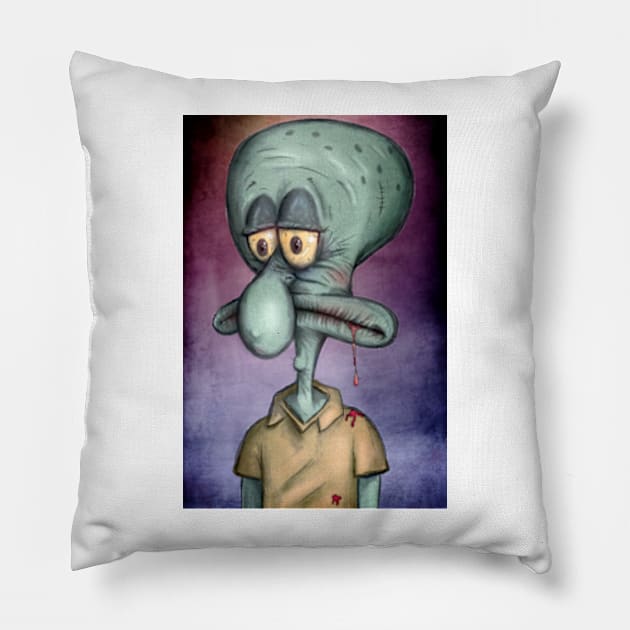 Squidward Pillow by matan kohn