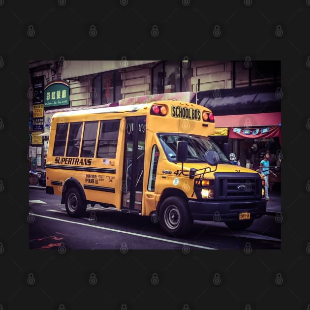 School Bus, Manhattan, New York City by eleonoraingrid