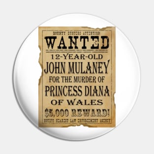 John Mulaney Wanted Poster Pin