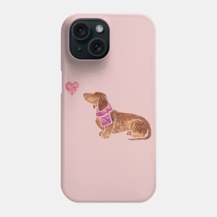 Smooth-haired Dachshund Phone Case