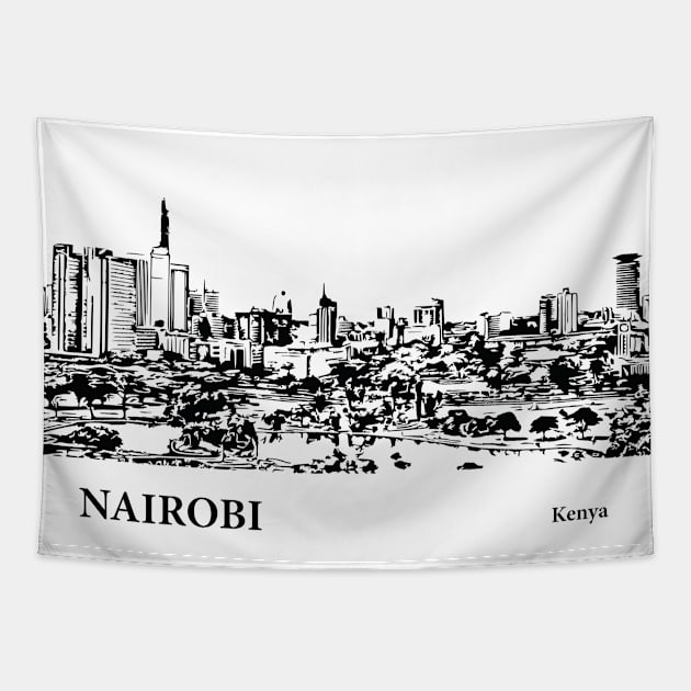 Nairobi - Kenya Tapestry by Lakeric