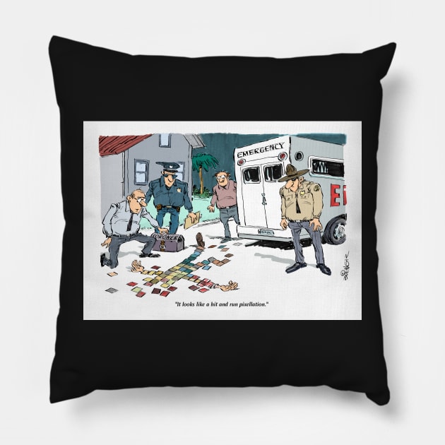 Ouch. Ouch. Ouch and Ouchie! Pillow by Steerhead